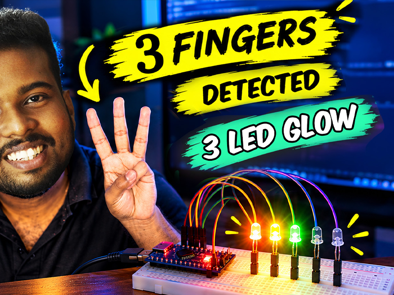 Hand controlled LED